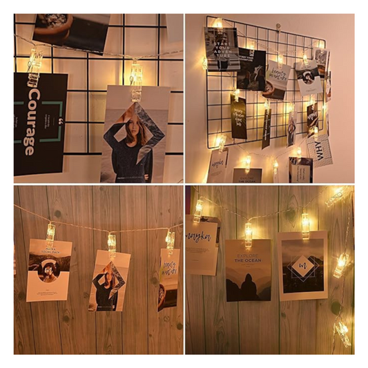 Guirnalda LED con Clip para fotos